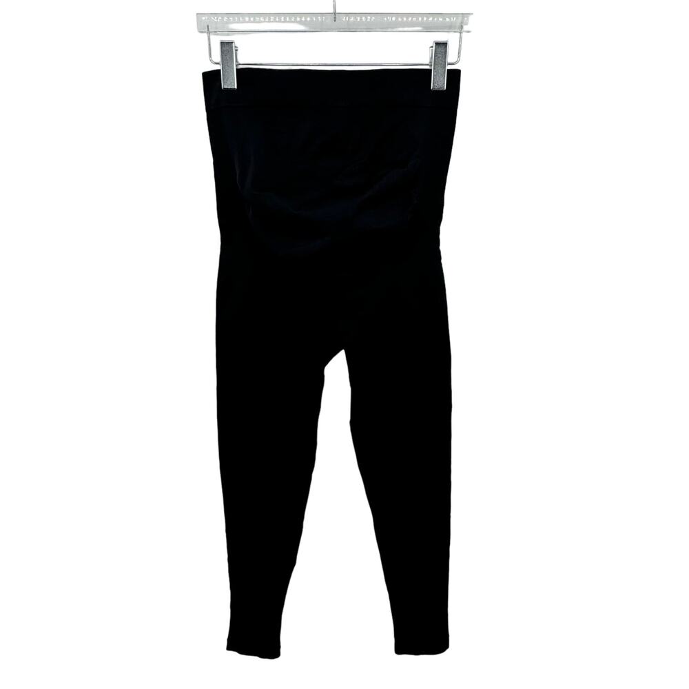 Blanqi everyday maternity belly support leggings black cropped large